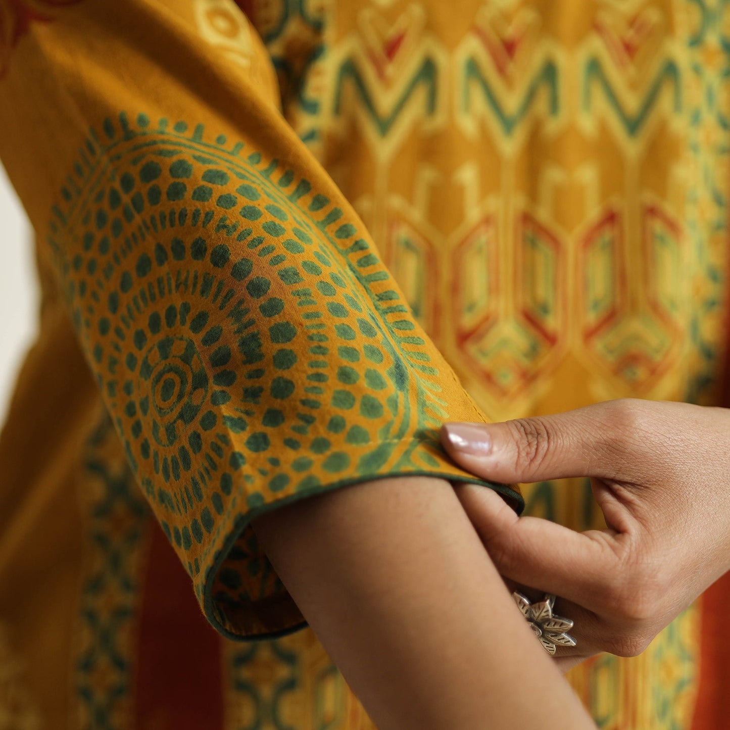 Limited Stock! Ajrakh Block Printed Cotton Straight Kurta