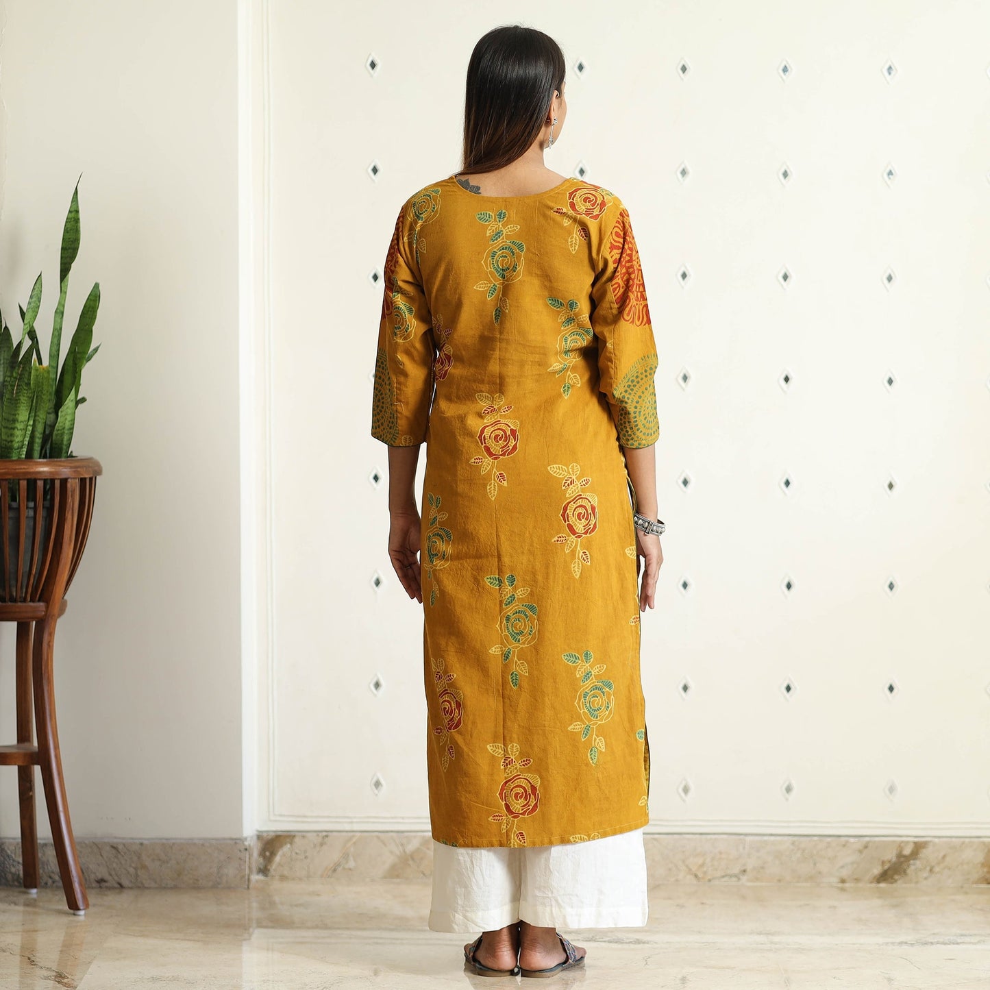 Limited Stock! Ajrakh Block Printed Cotton Straight Kurta