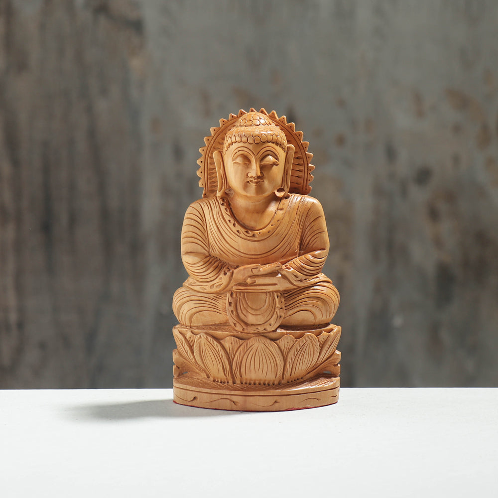 Handcarved Kadam Wood Sculpture