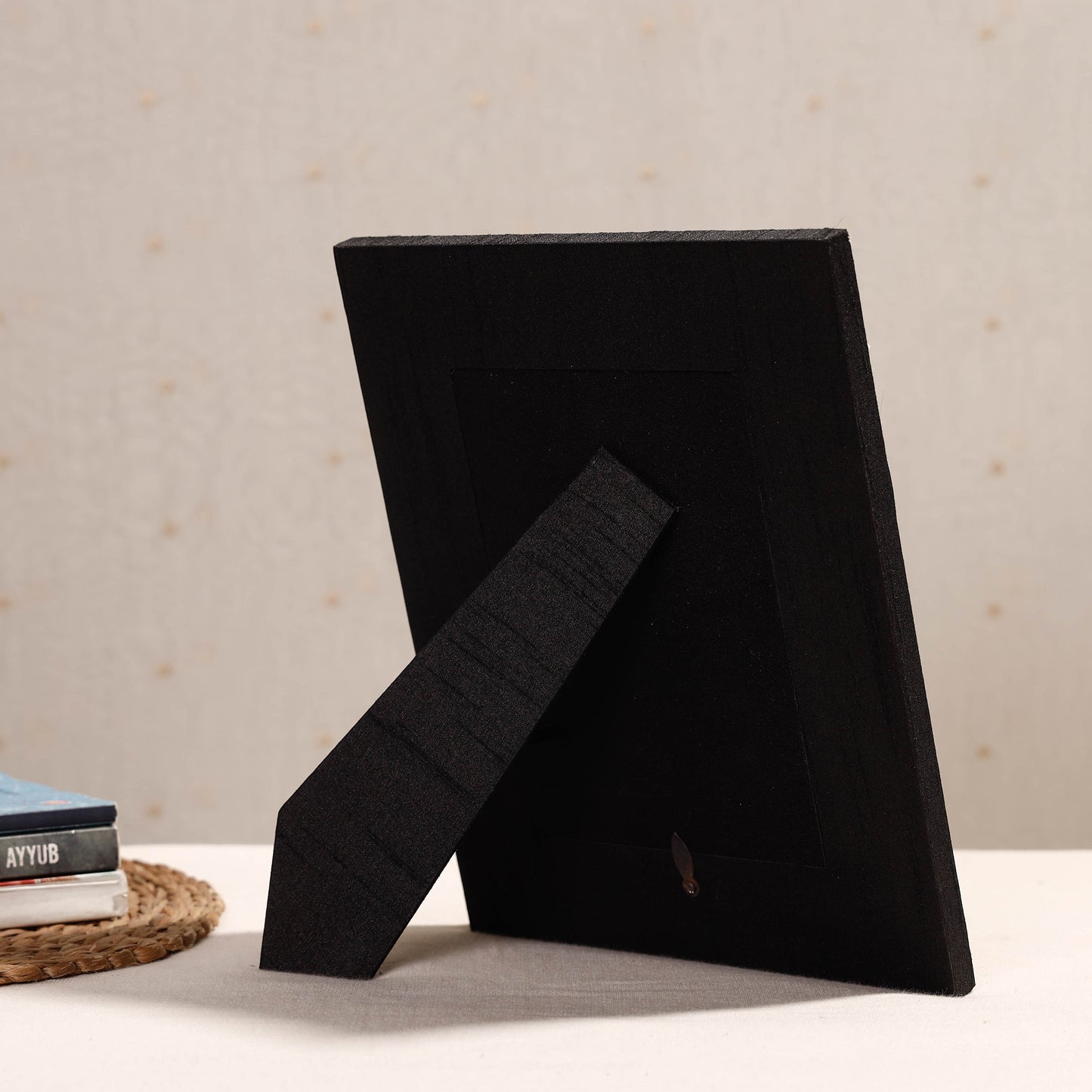 Lucknow Chikankari Hand Embroidery Silk Cover Photo Frame