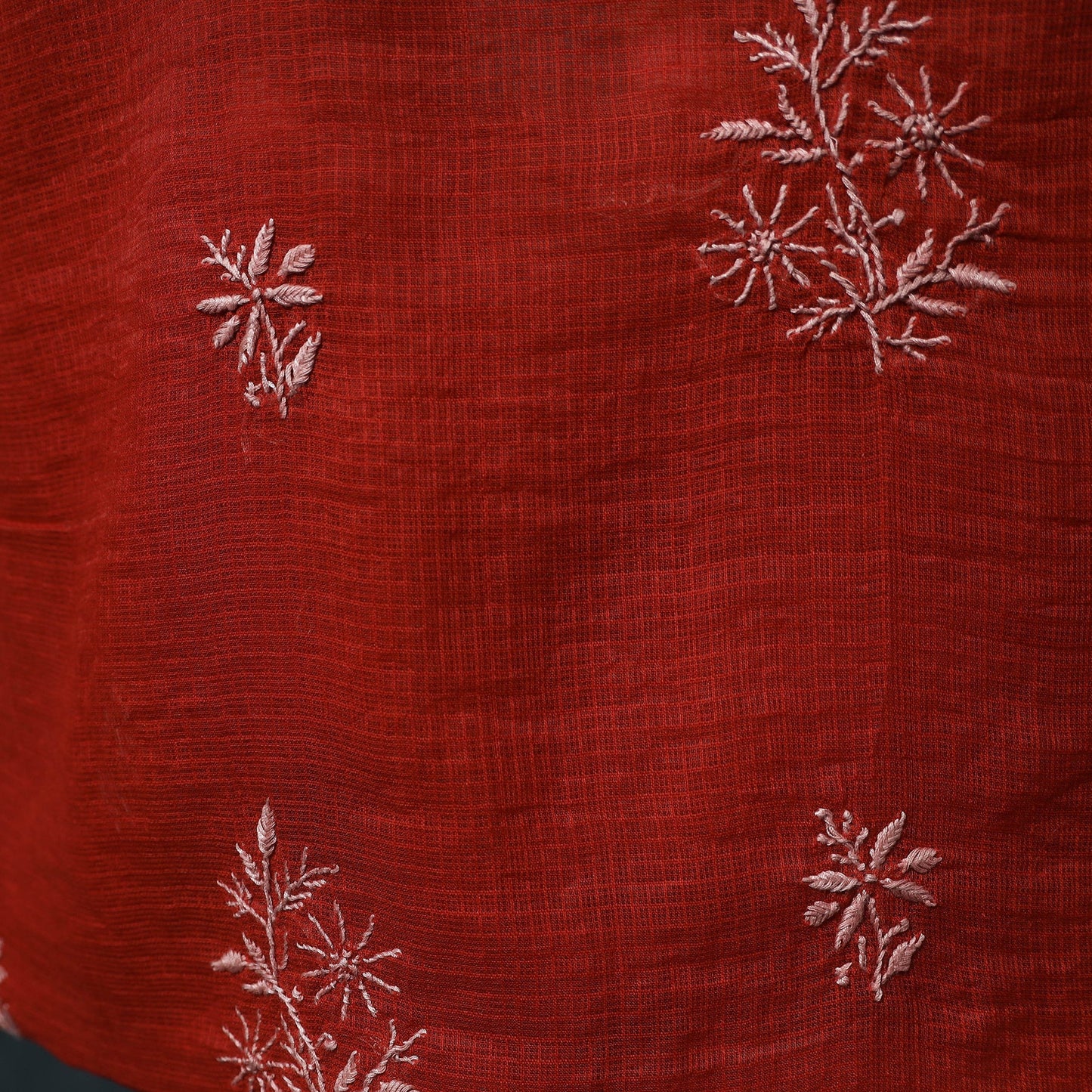 Lucknowi chikankari hand embroidered kota doria cotton 2pc