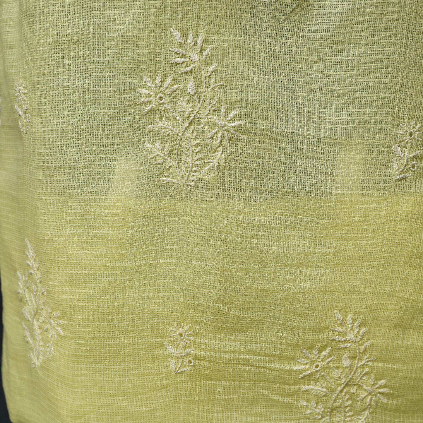 Lucknowi chikankari hand embroidered kota doria cotton 2pc