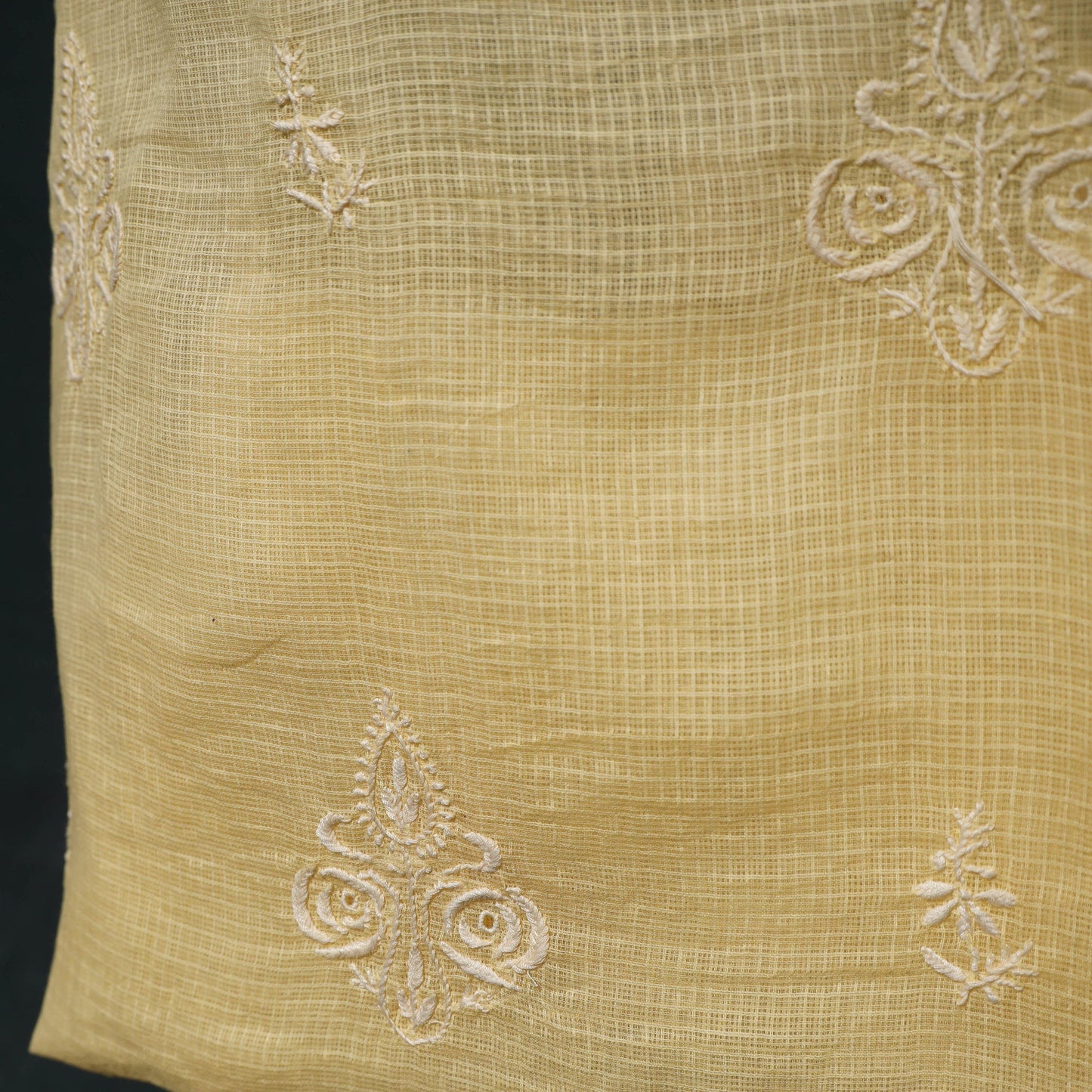 Lucknowi chikankari hand embroidered kota doria cotton 2pc