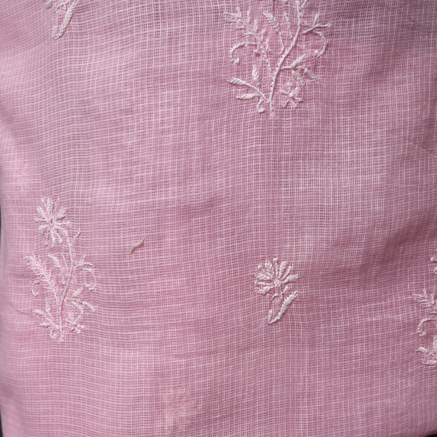 Lucknowi chikankari hand embroidered kota doria cotton 2pc