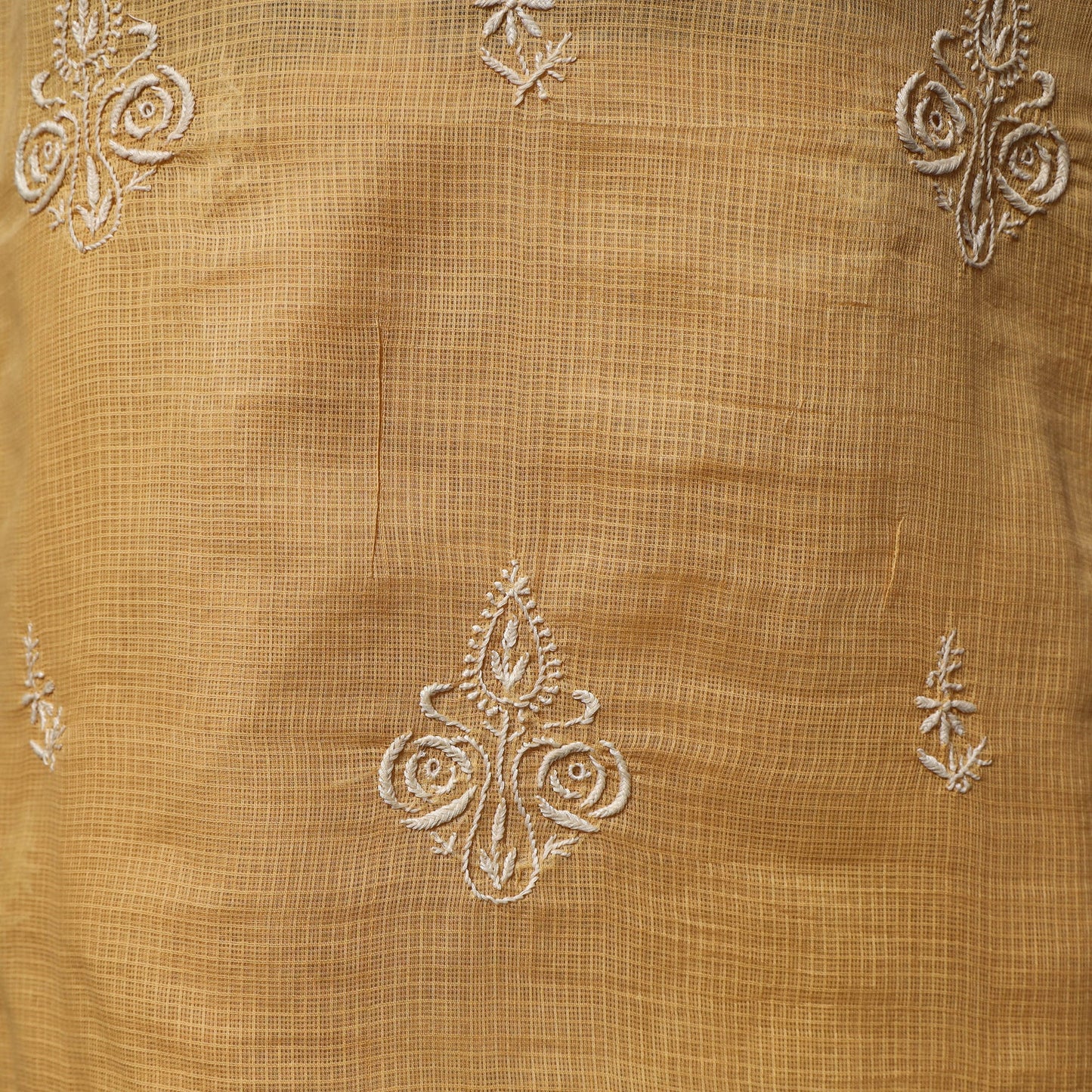 Lucknowi chikankari hand embroidered kota doria cotton 2pc