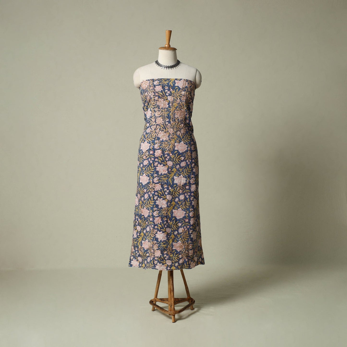 Lucknowi chikankari hand embroidery sanganeri unstitched