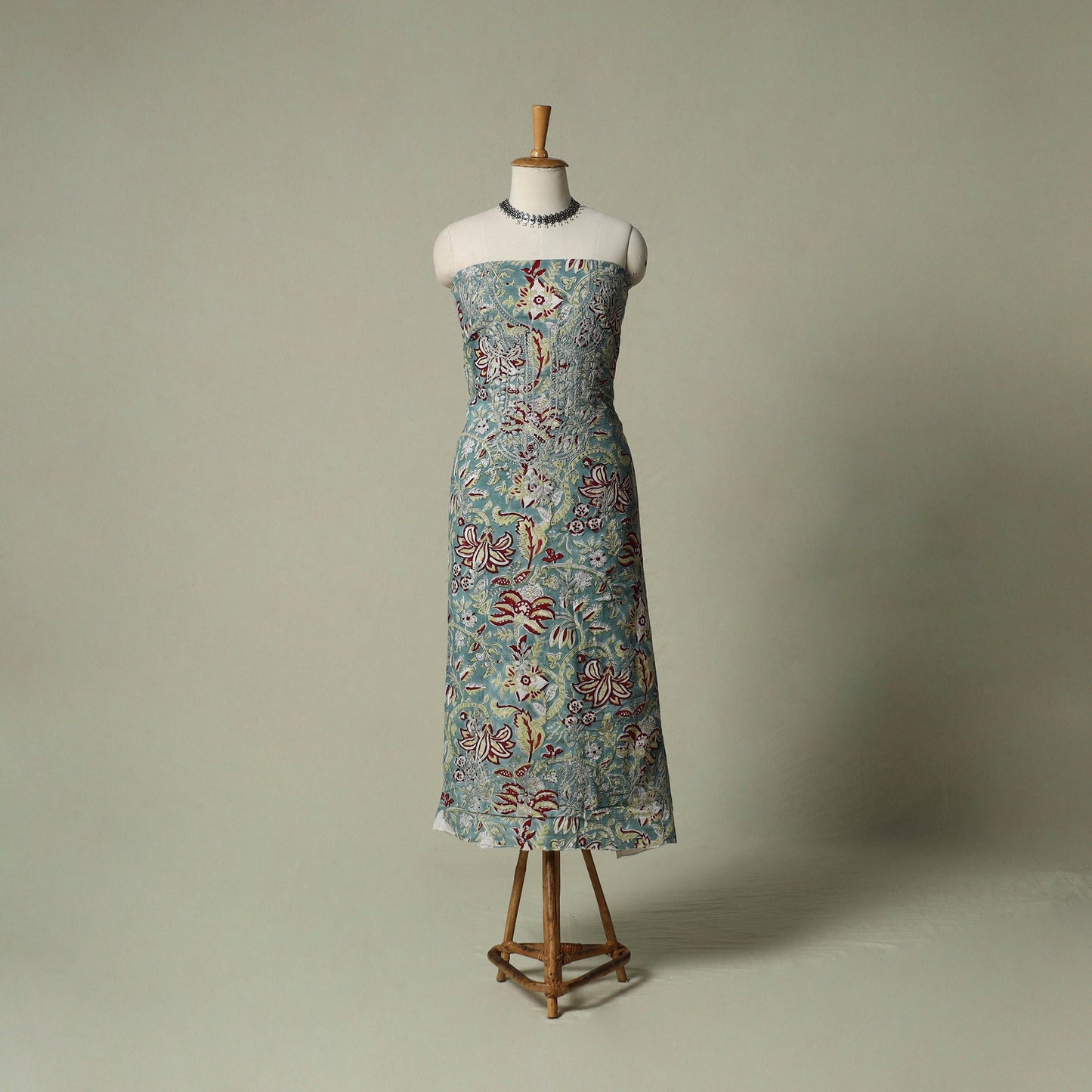 Lucknowi chikankari hand embroidery sanganeri unstitched
