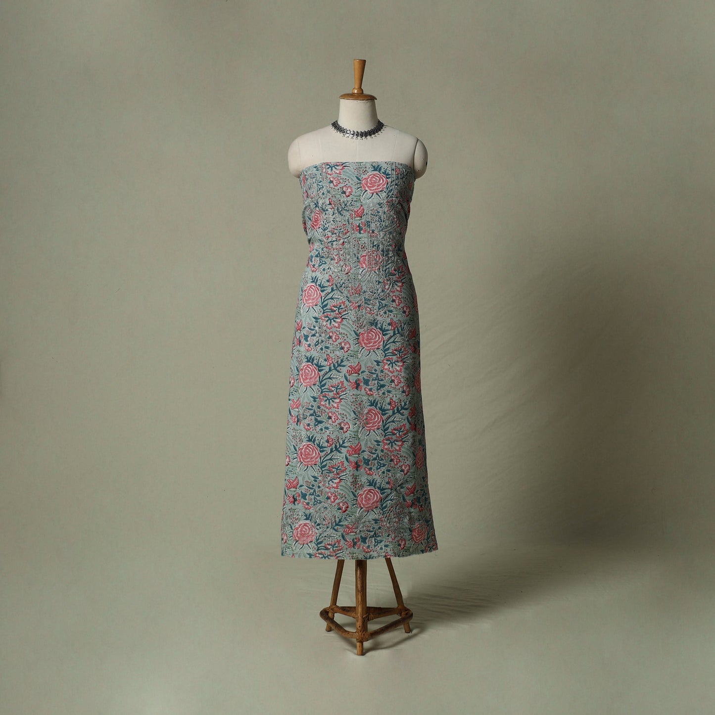 Lucknowi chikankari hand embroidery sanganeri unstitched