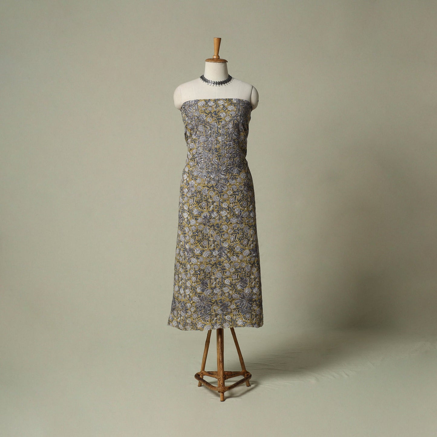 Lucknowi chikankari hand embroidery sanganeri unstitched