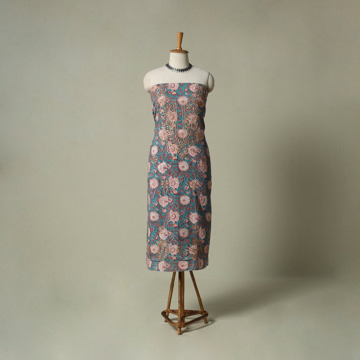 Lucknowi chikankari hand embroidery sanganeri unstitched