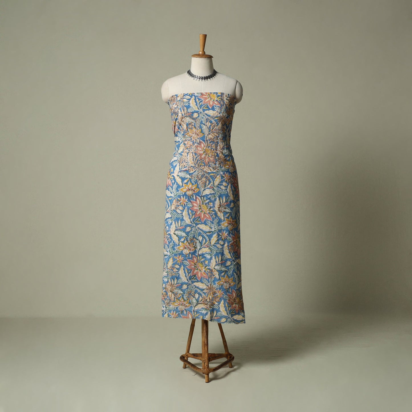 Lucknowi chikankari hand embroidery sanganeri unstitched