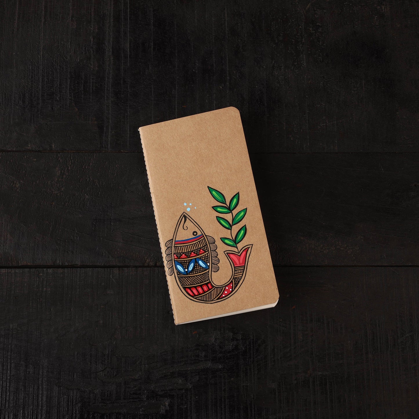 Madhubani handpainted handmade paper diaries (set of 3) 11