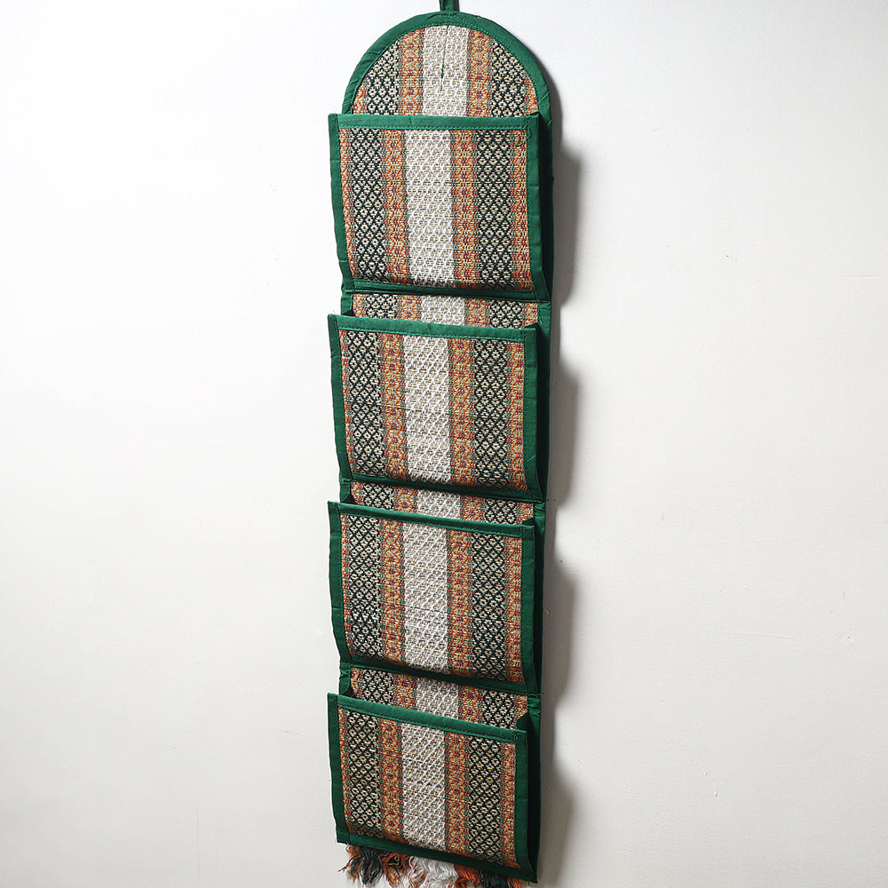 Madur Grass Wall Hanging Letter Holder - 4 pockets (35 x 9 in)