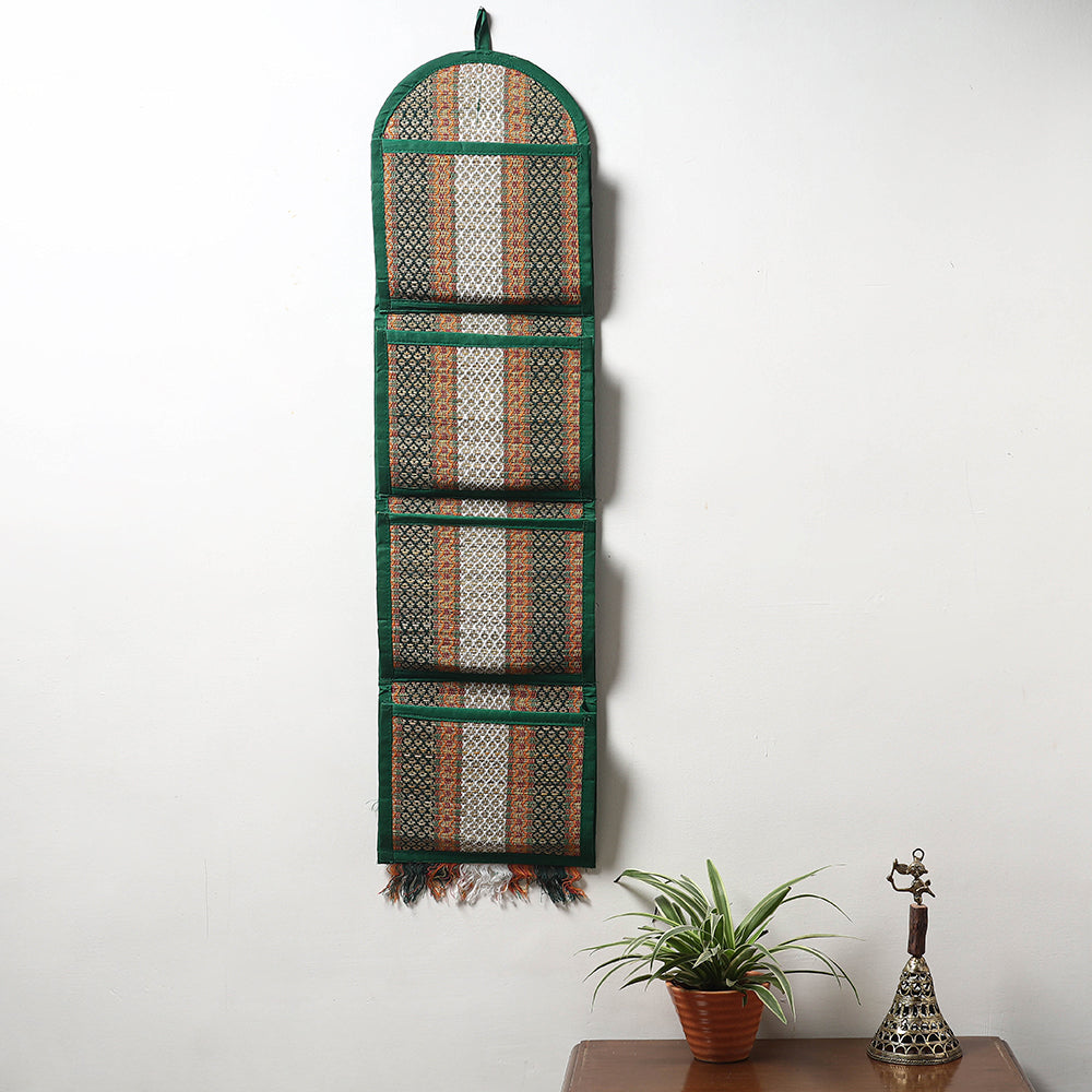Madur Grass Wall Hanging Letter Holder - 4 pockets (35 x 9 in)