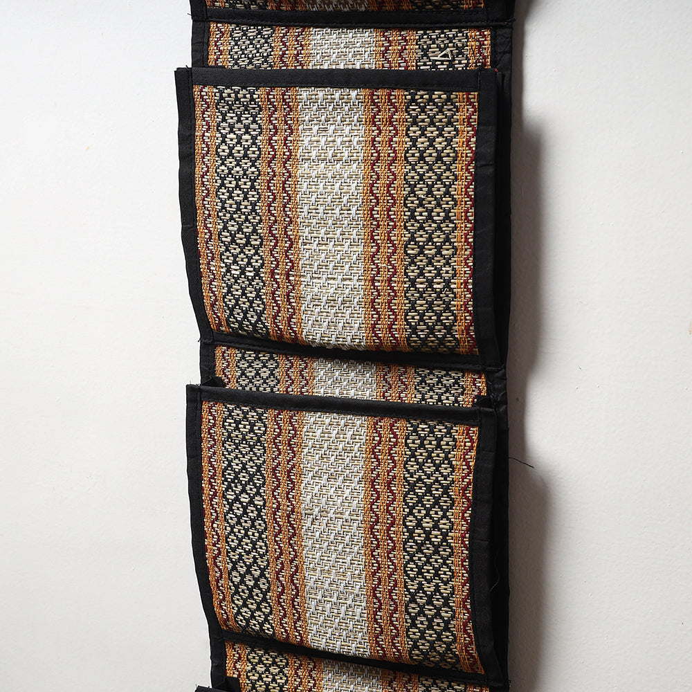 Madur Grass Wall Hanging Letter Holder - 4 pockets (35 x 9 in)