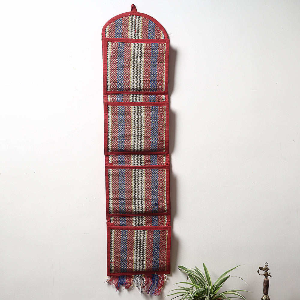 Madur Grass Wall Hanging Letter Holder - 4 pockets (35 x 9 in)