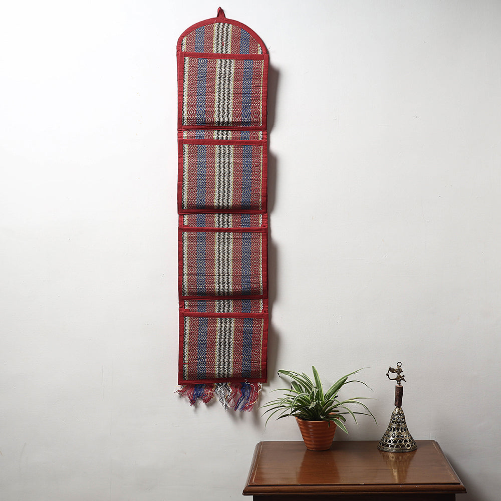 Madur Grass Wall Hanging Letter Holder - 4 pockets (35 x 9 in)