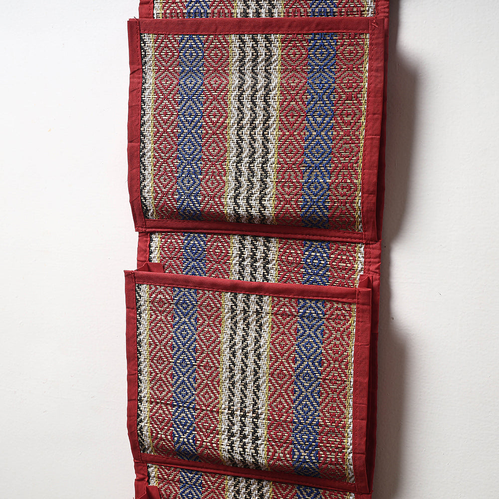Madur Grass Wall Hanging Letter Holder - 4 pockets (35 x 9 in)