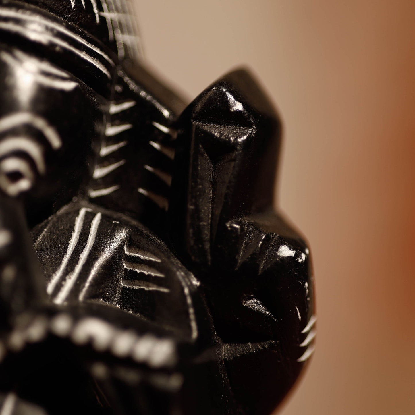 Mahabalipuram Stone Carving Chaturbhuja Lord Ganesha Idol