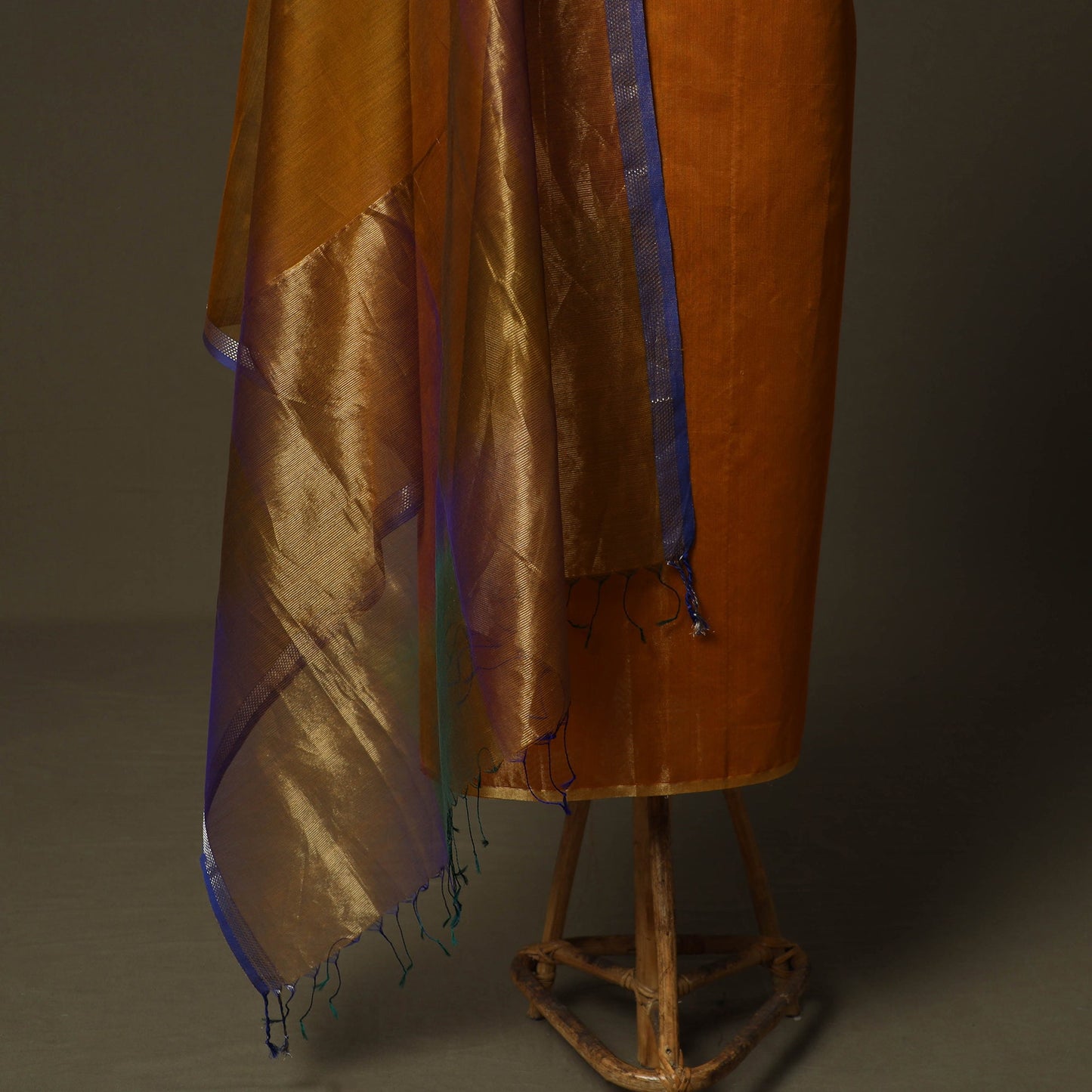 Maheshwari silk full tissue zari handloom 2pc unstitched