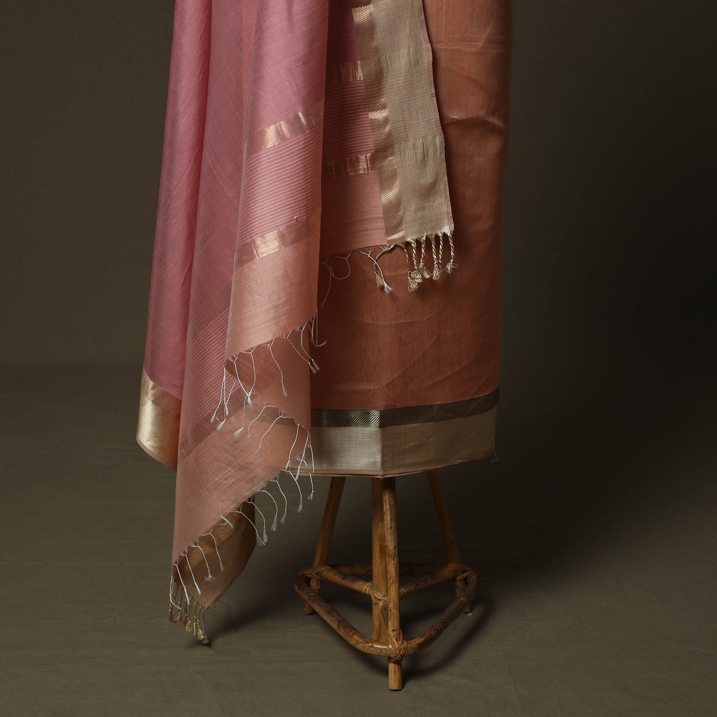 Maheshwari silk handloom 2pc unstitched dress material
