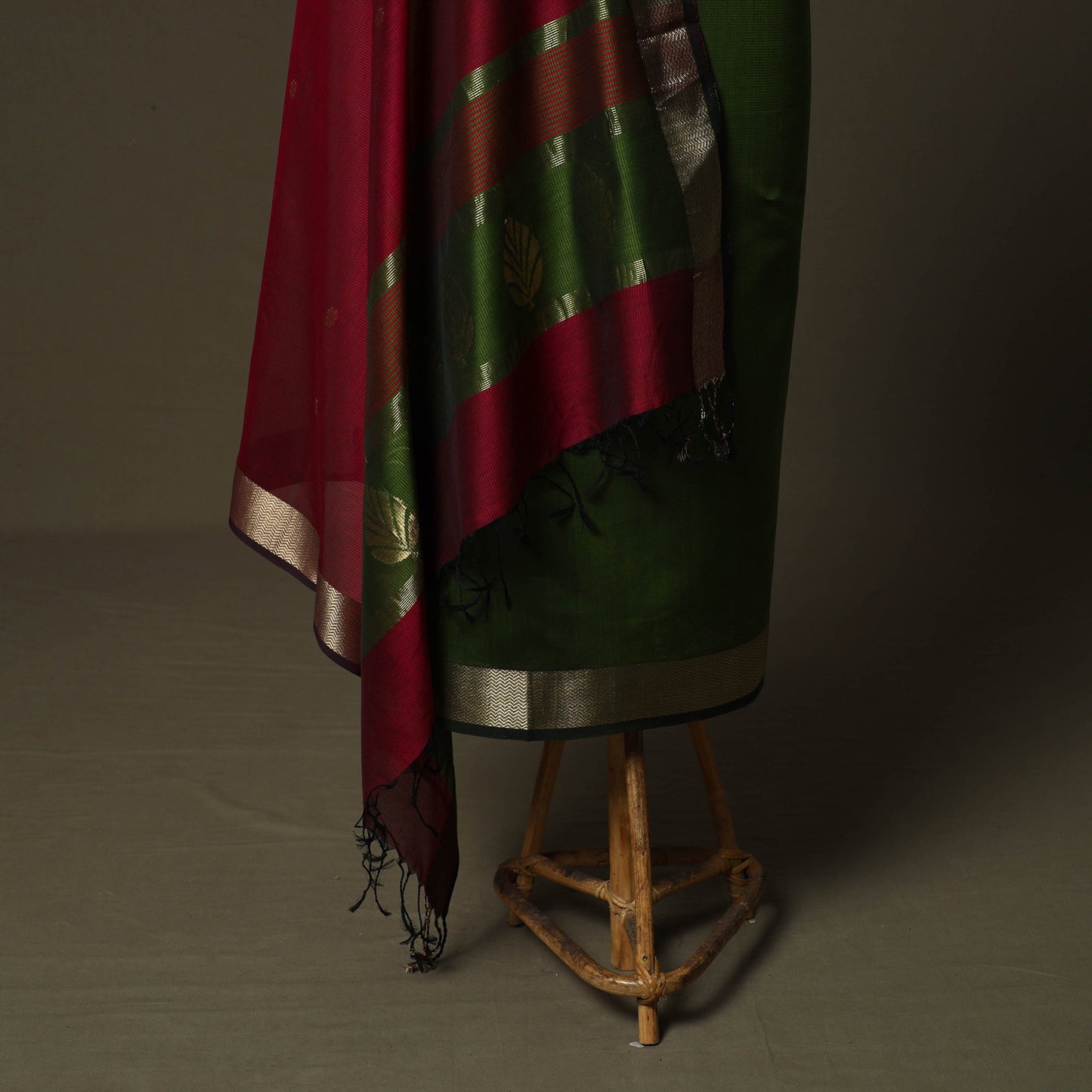 Maheshwari silk handloom 2pc unstitched dress material