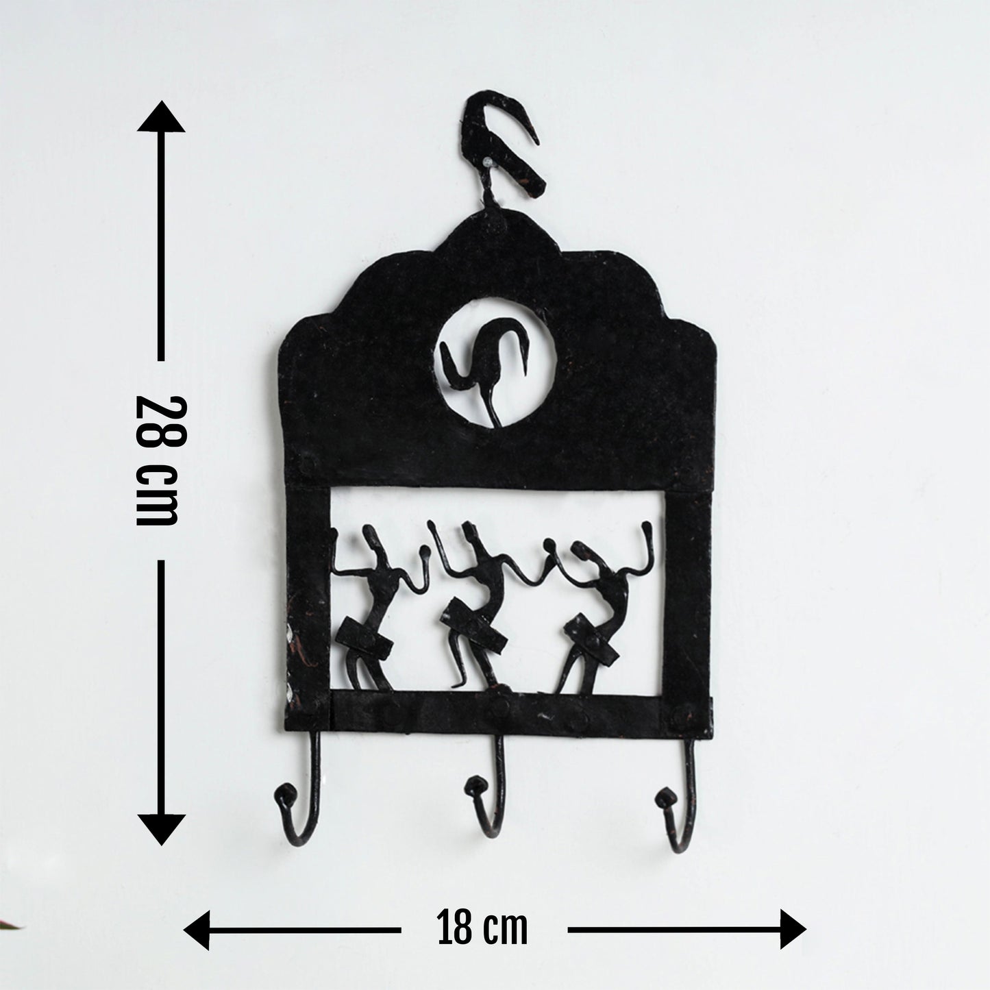 Elephant - Bastar Tribal Wrought Iron Wall Hanging Online in India