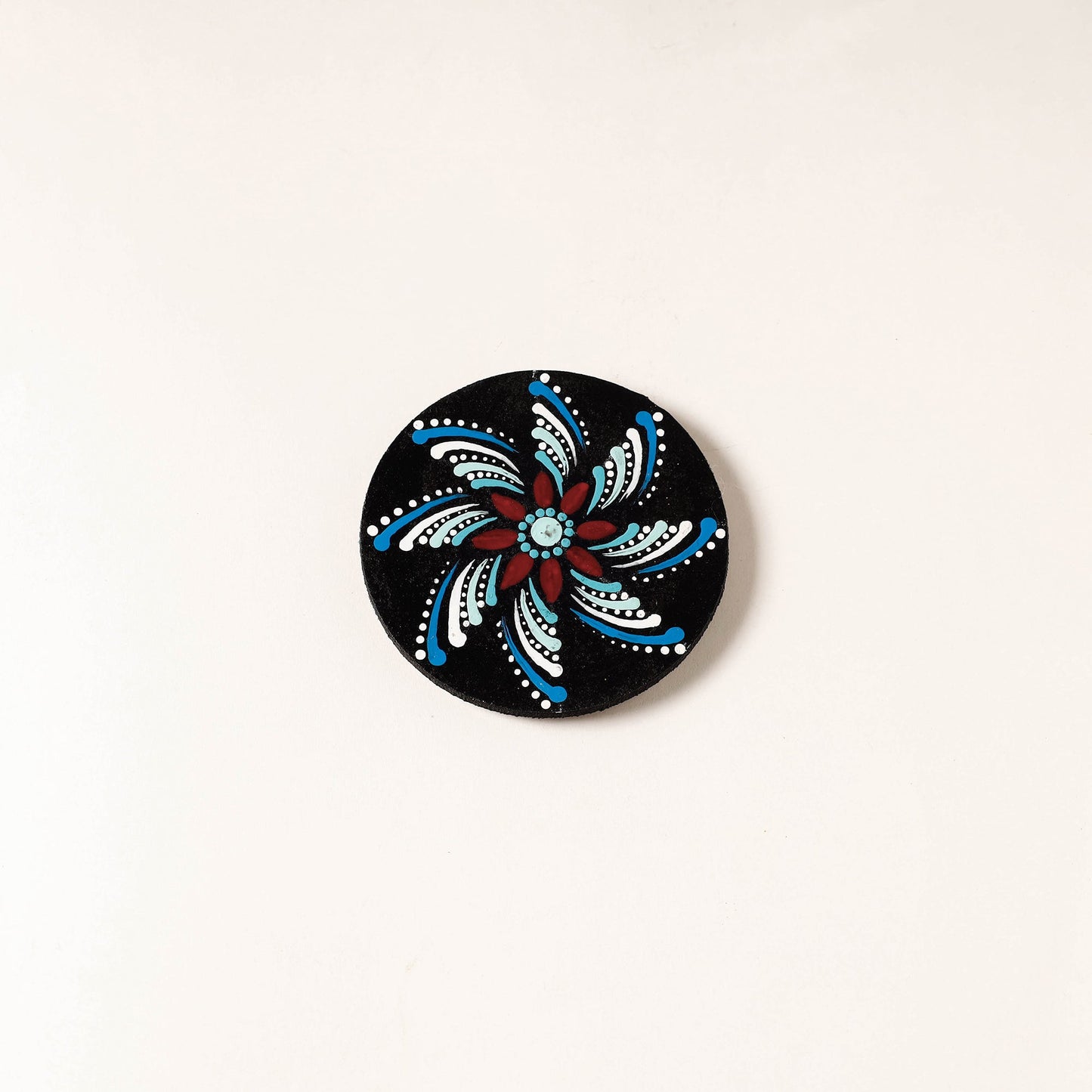 Mandala Art Handpainted Wooden Magnet