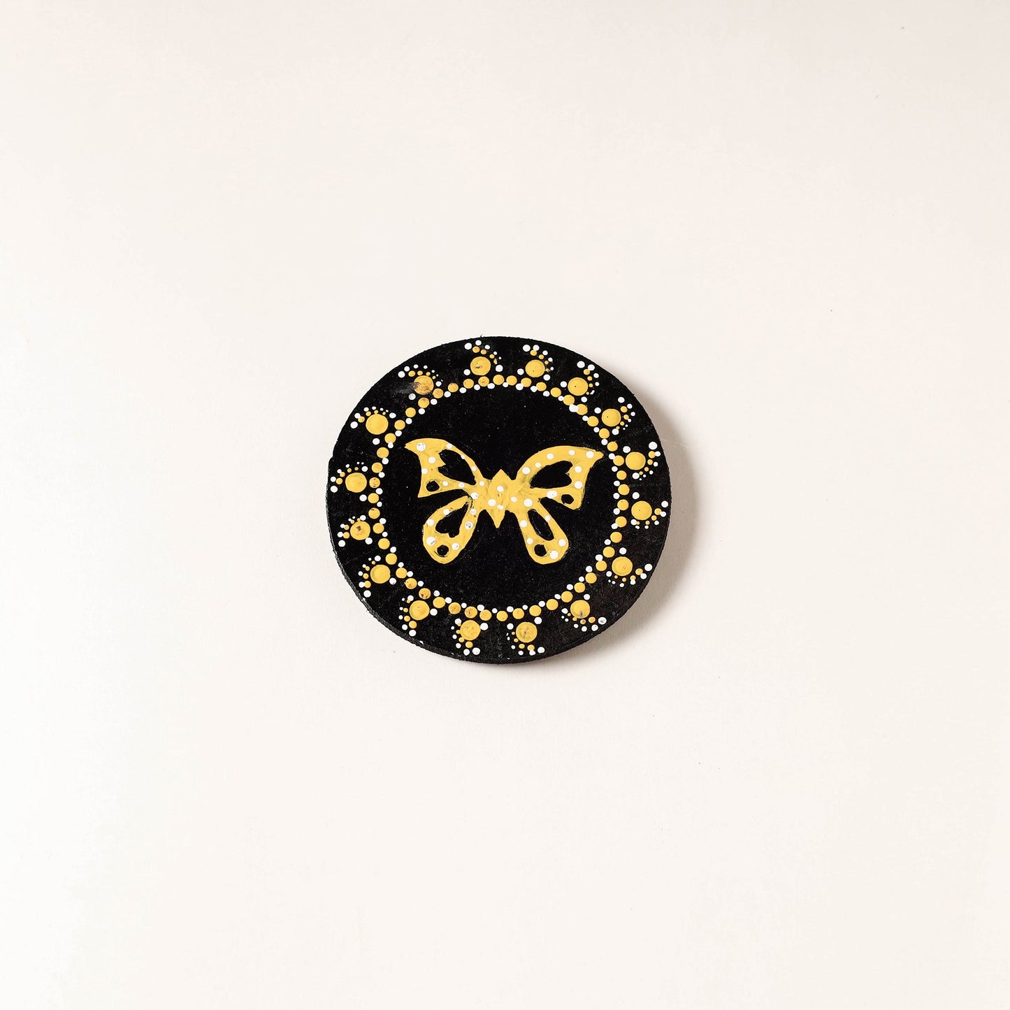 Mandala Art Handpainted Wooden Magnet