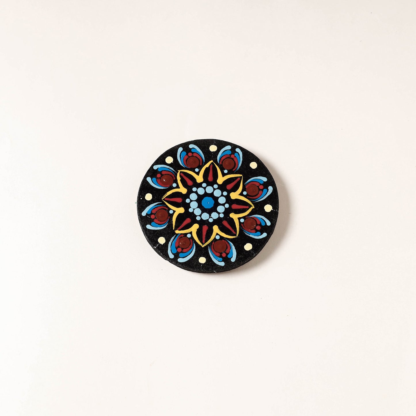 Mandala Art Handpainted Wooden Magnet