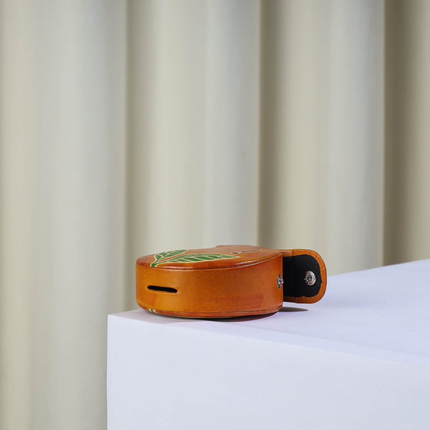 Mango Handcrafted Leather Money Bank