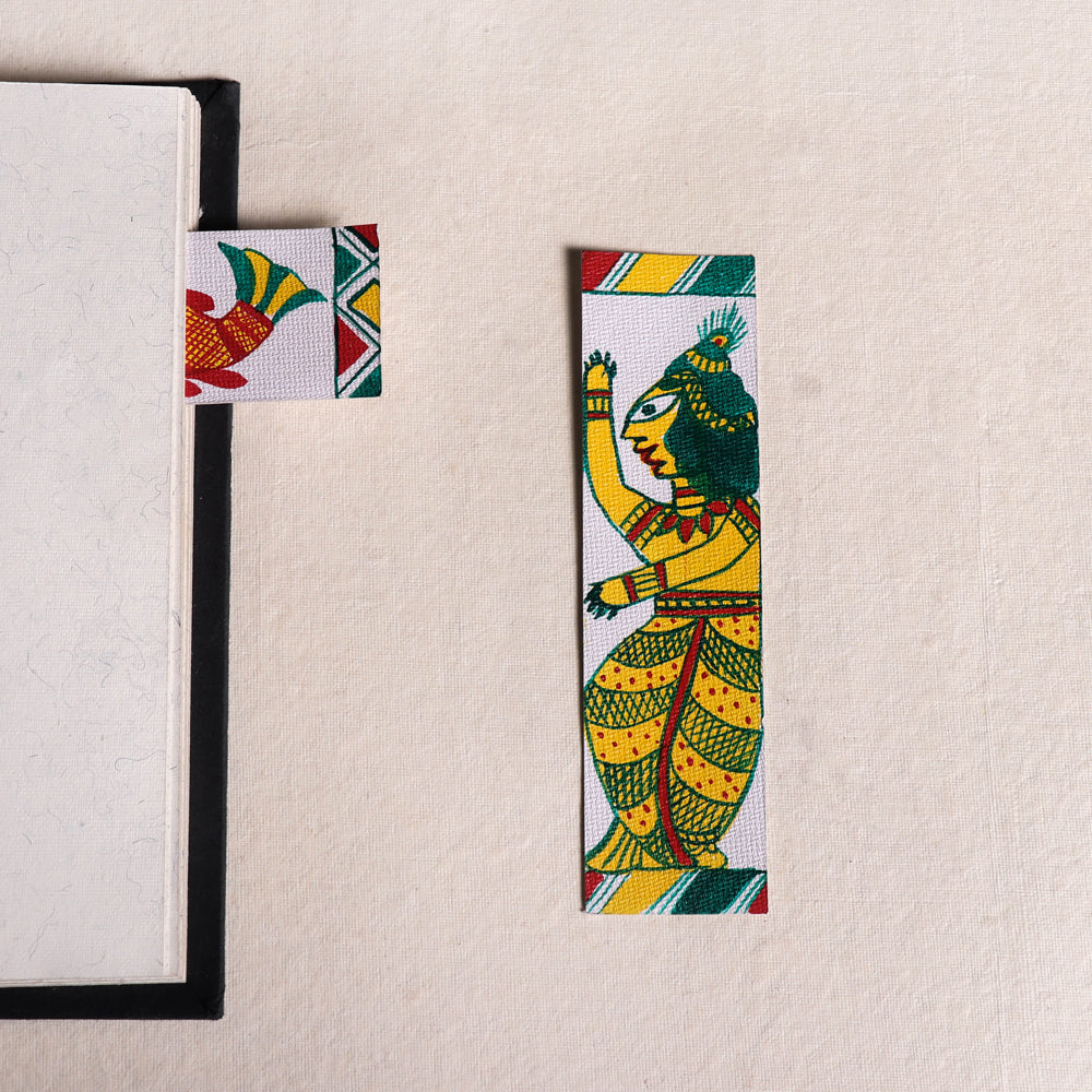 Buy Manjusha Hand Painted Paper Bookmark