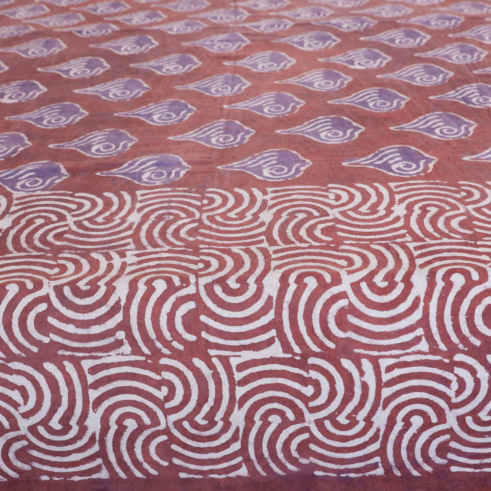 Block Art Print Cotton Double Bindaas Bed Sheet