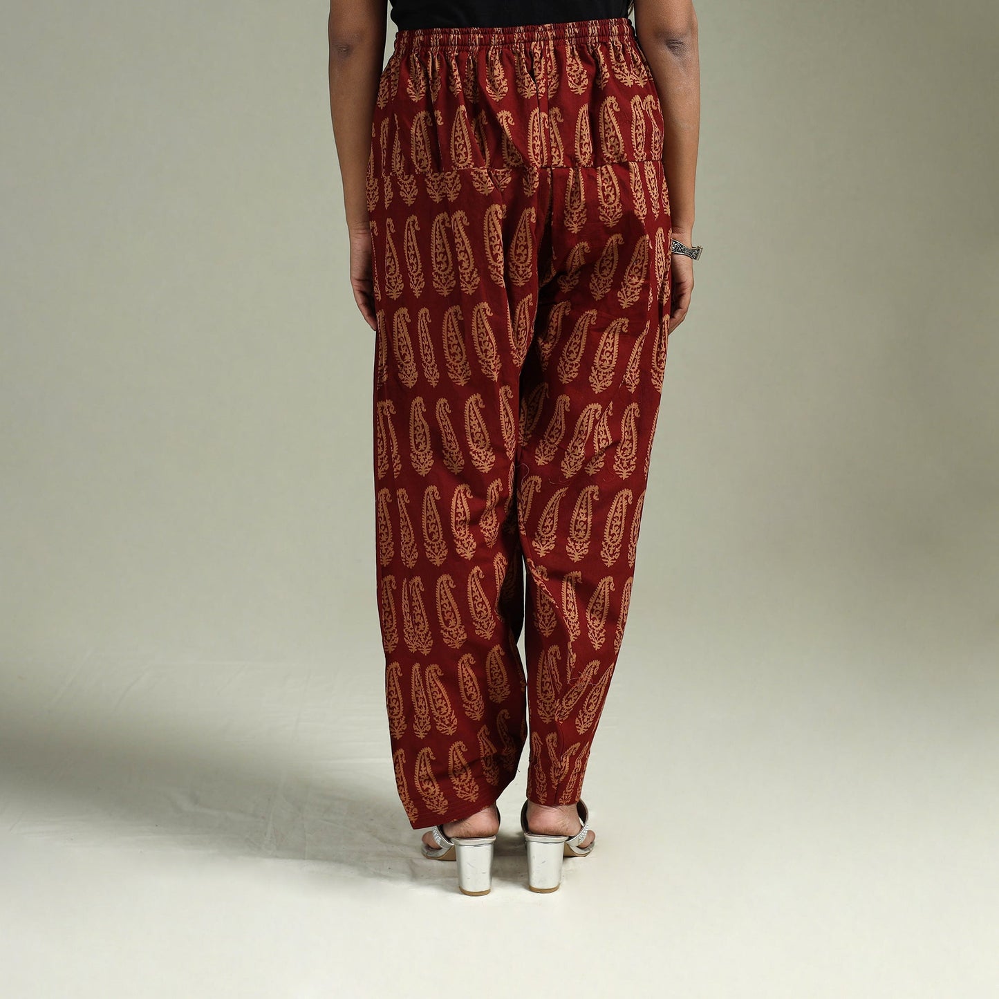 Bagh hand block print natural dyed cotton salwar 04