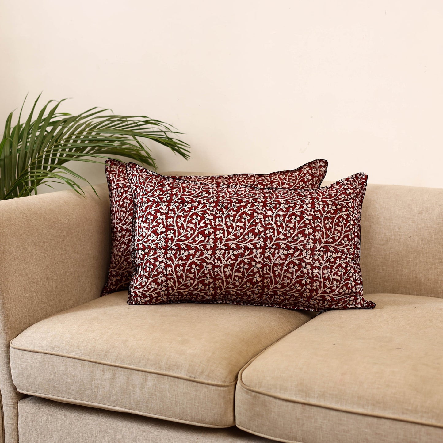 Bagh hand pillow cover (set of 2) 07 - handcrafted