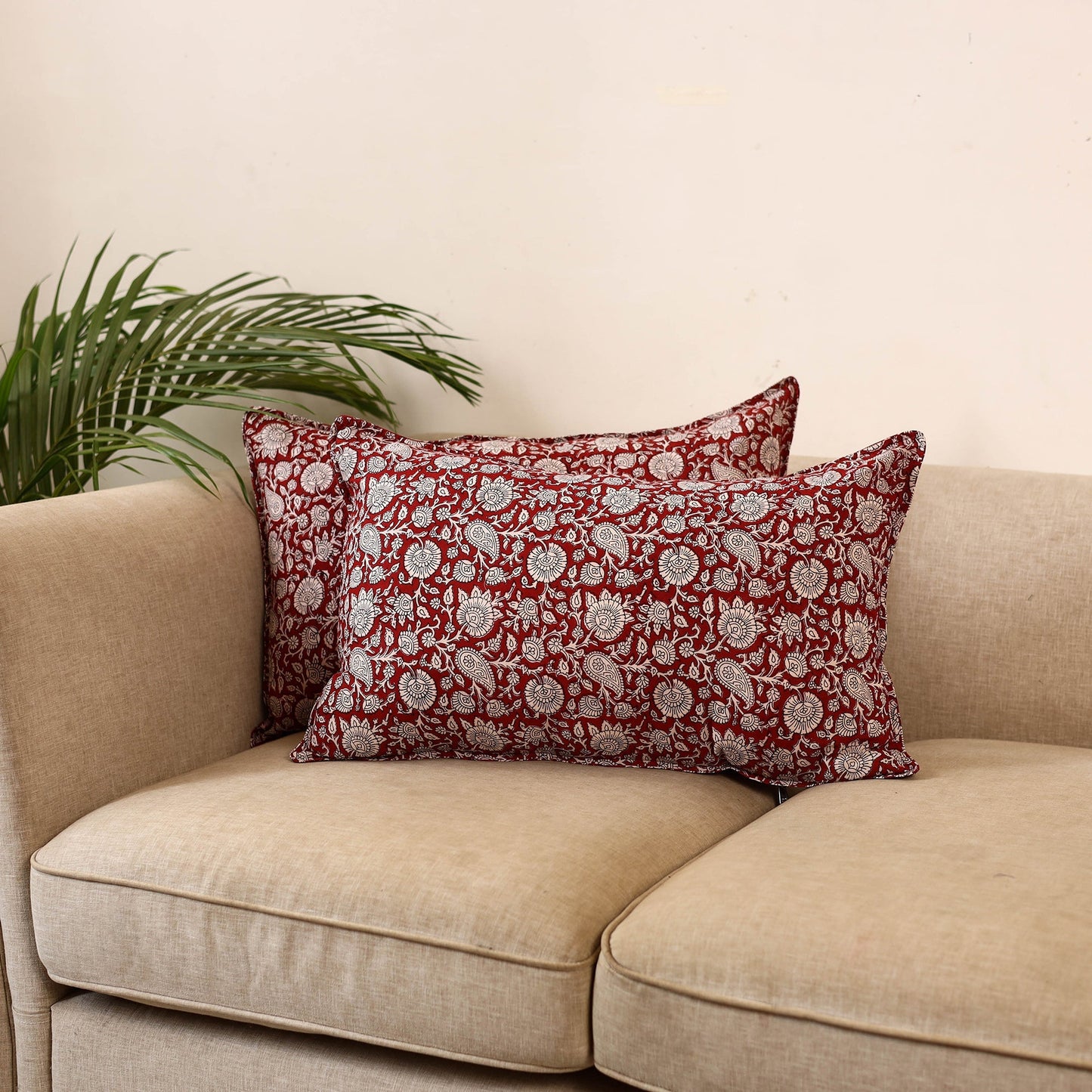 Bagh hand pillow cover (set of 2) 09 - handcrafted