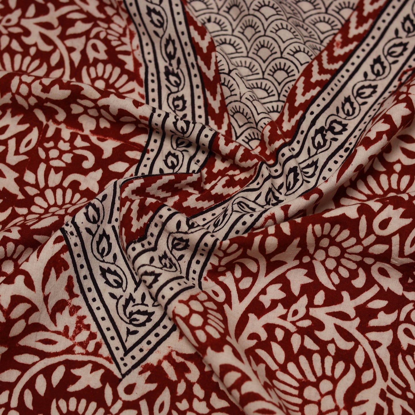 Bagh natural dyed cotton unstitched kurta material (3.1m)