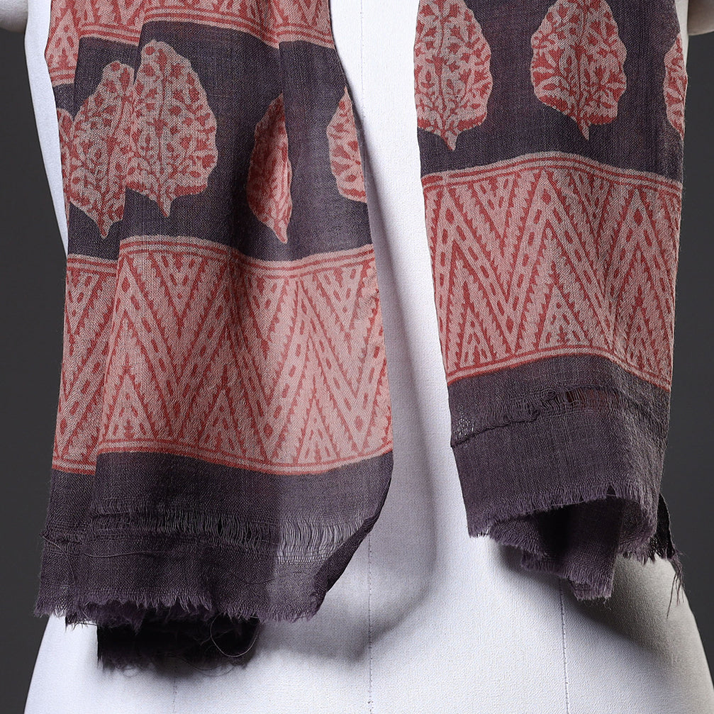 Buy Bagru Hand Block Printed Pure Wool Stole Online at iTokri.com