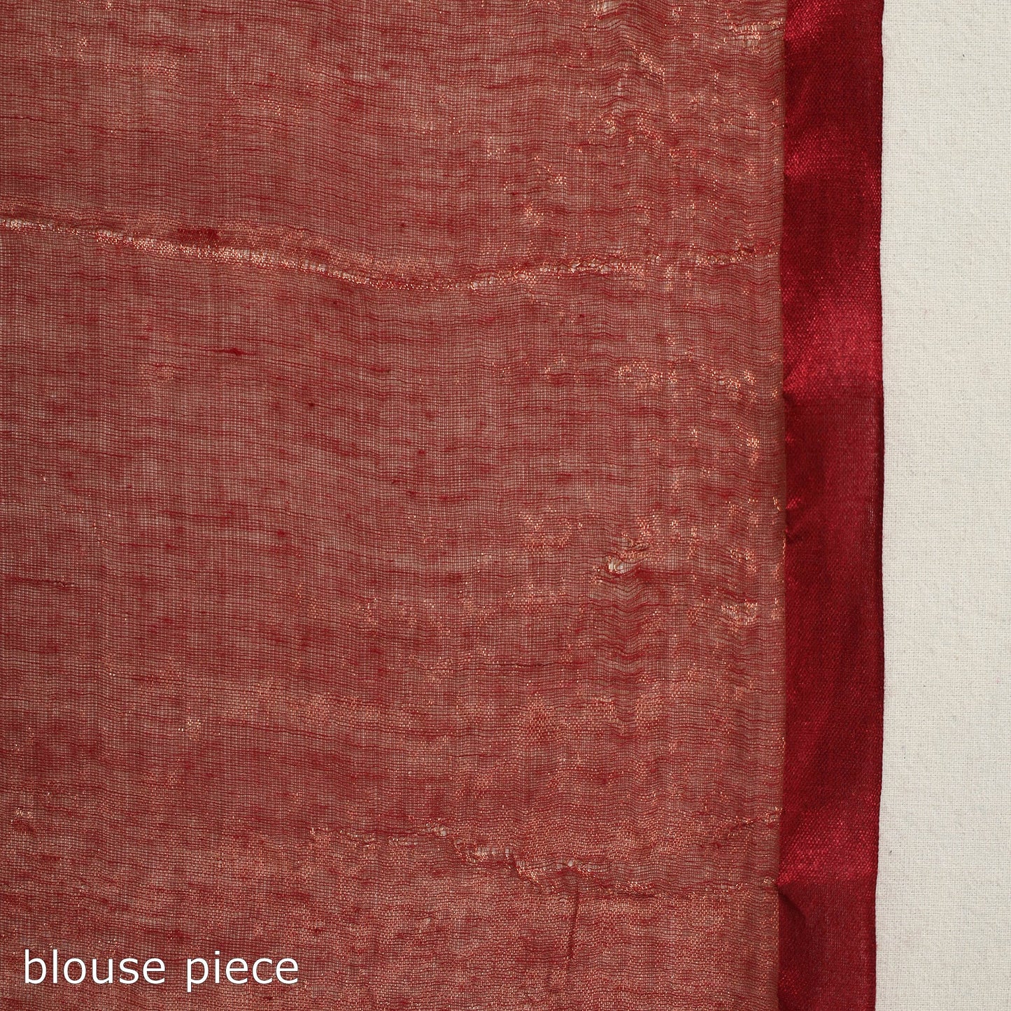 Maroon Bengal Fine Tissue Zari Saree Online at iTokri.com