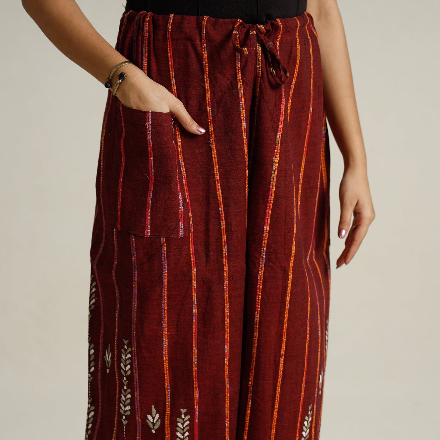 Kantha Embroidered Palazzo