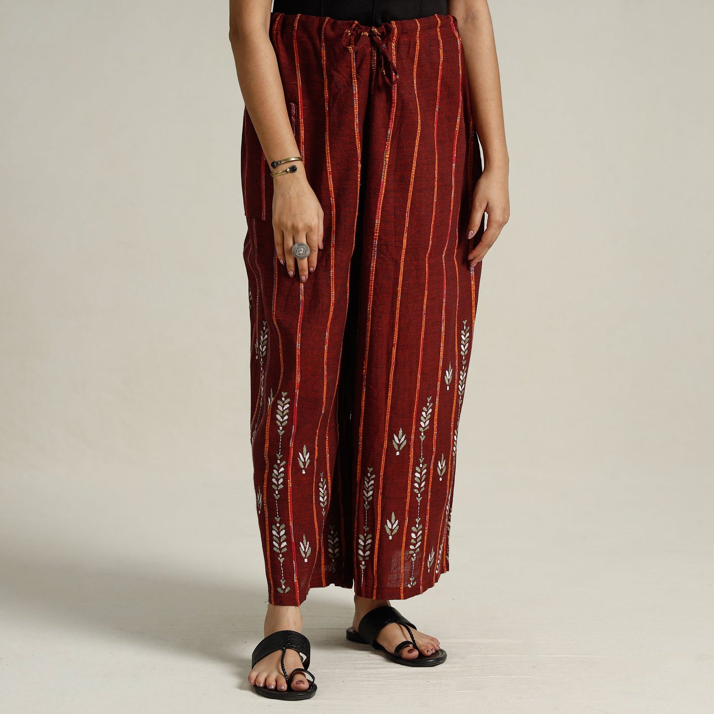 Kantha Embroidered Palazzo