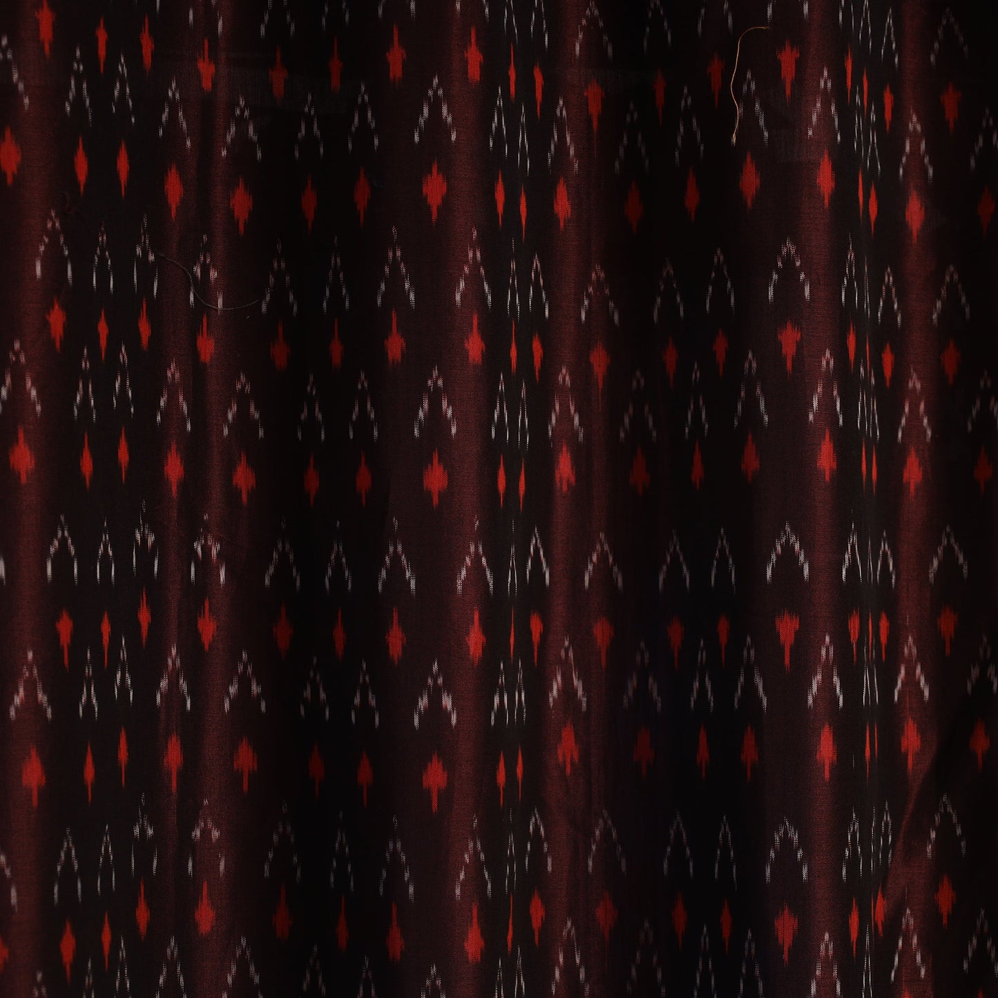 Buy Cotton Door Maroon Pochampally Ikat Curtain