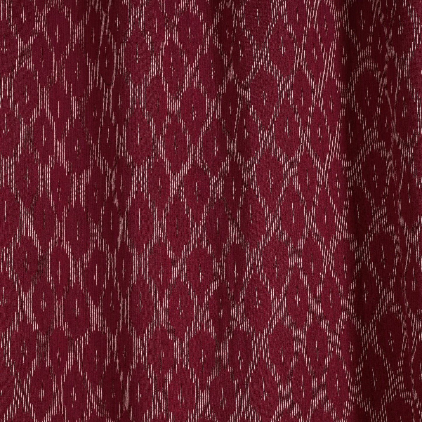 Maroon - cotton door pochampally ikat curtain (7 x 3 feet)