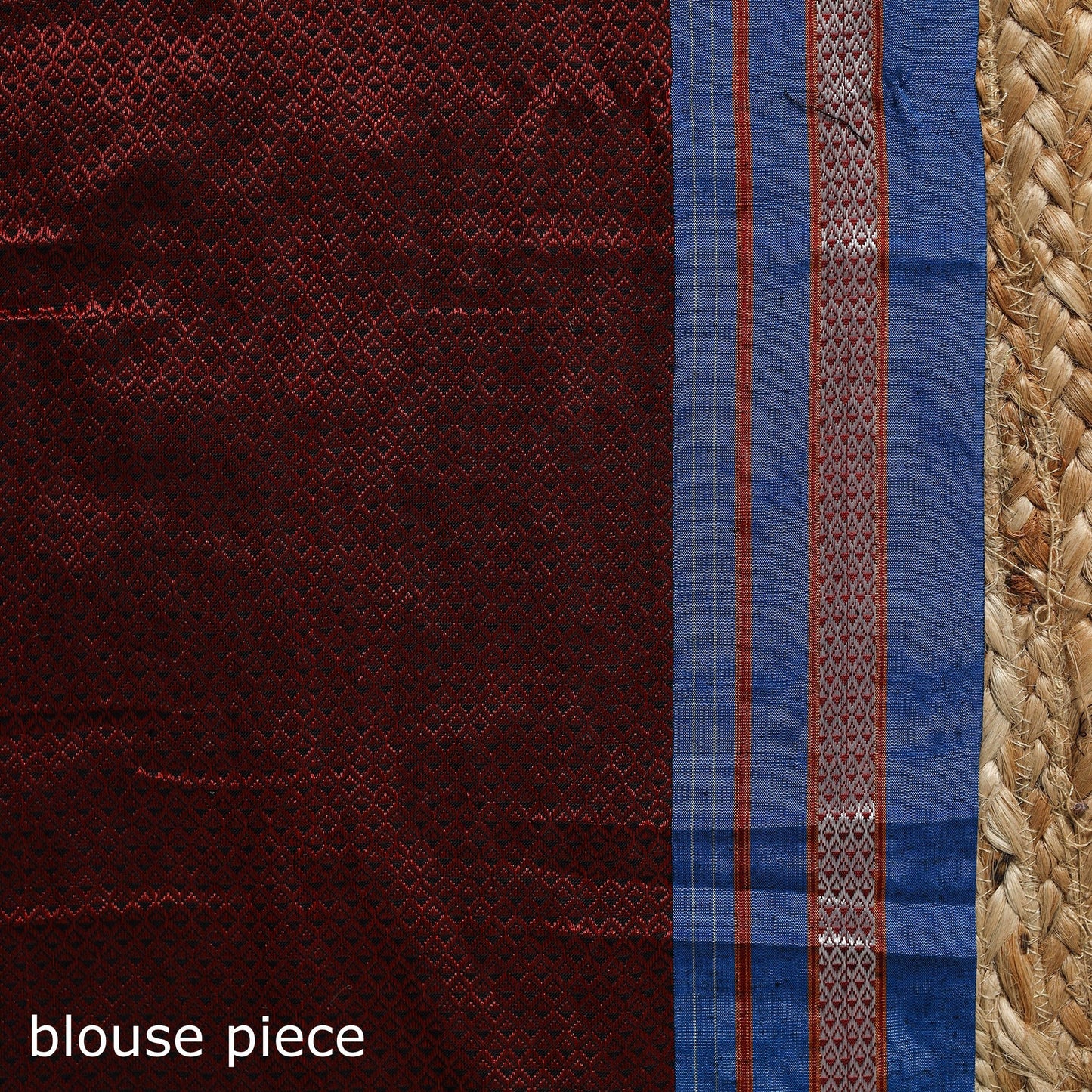 Cotton nath work khun saree 25 - handcrafted