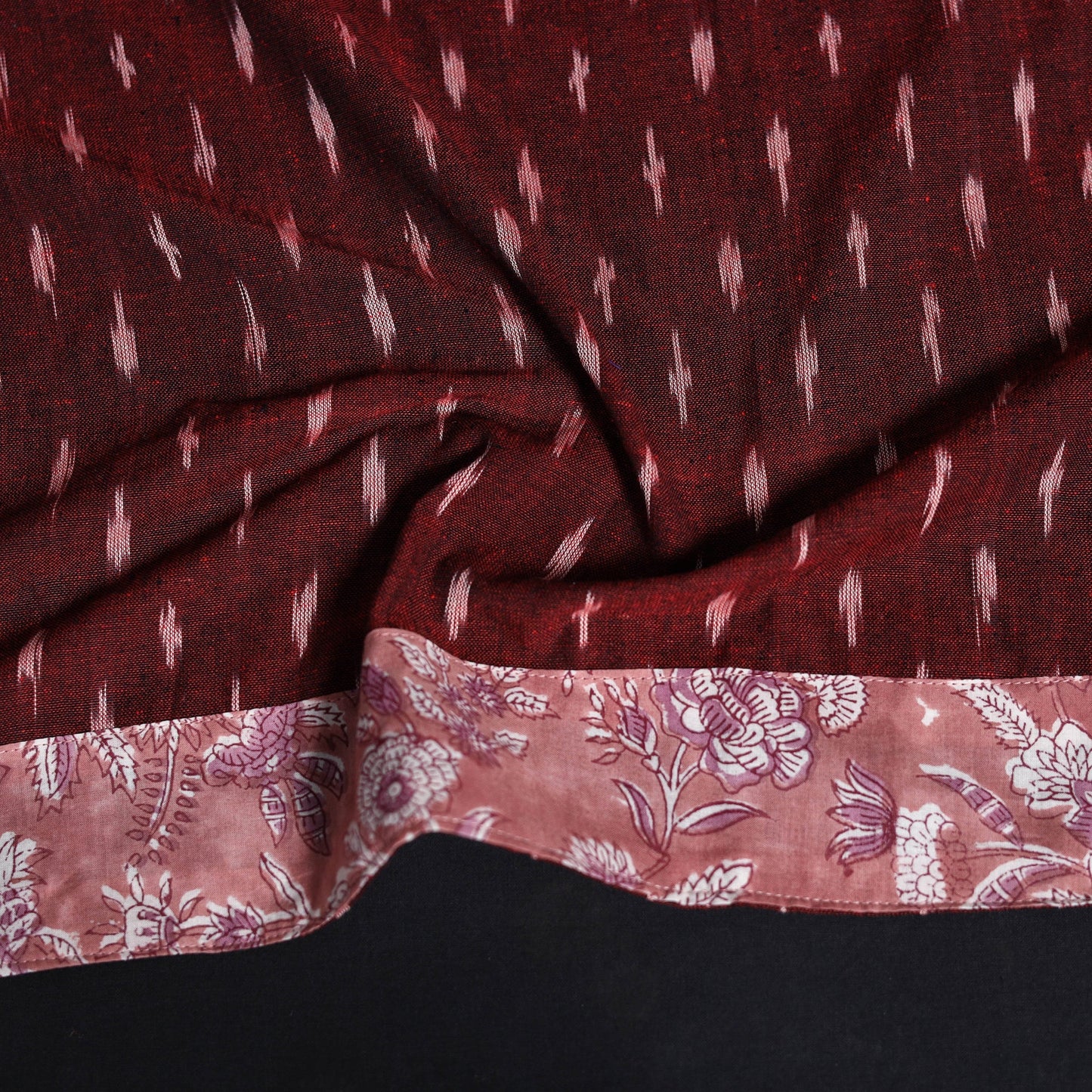 Cotton pochampally ikat blouse piece 28 - handcrafted