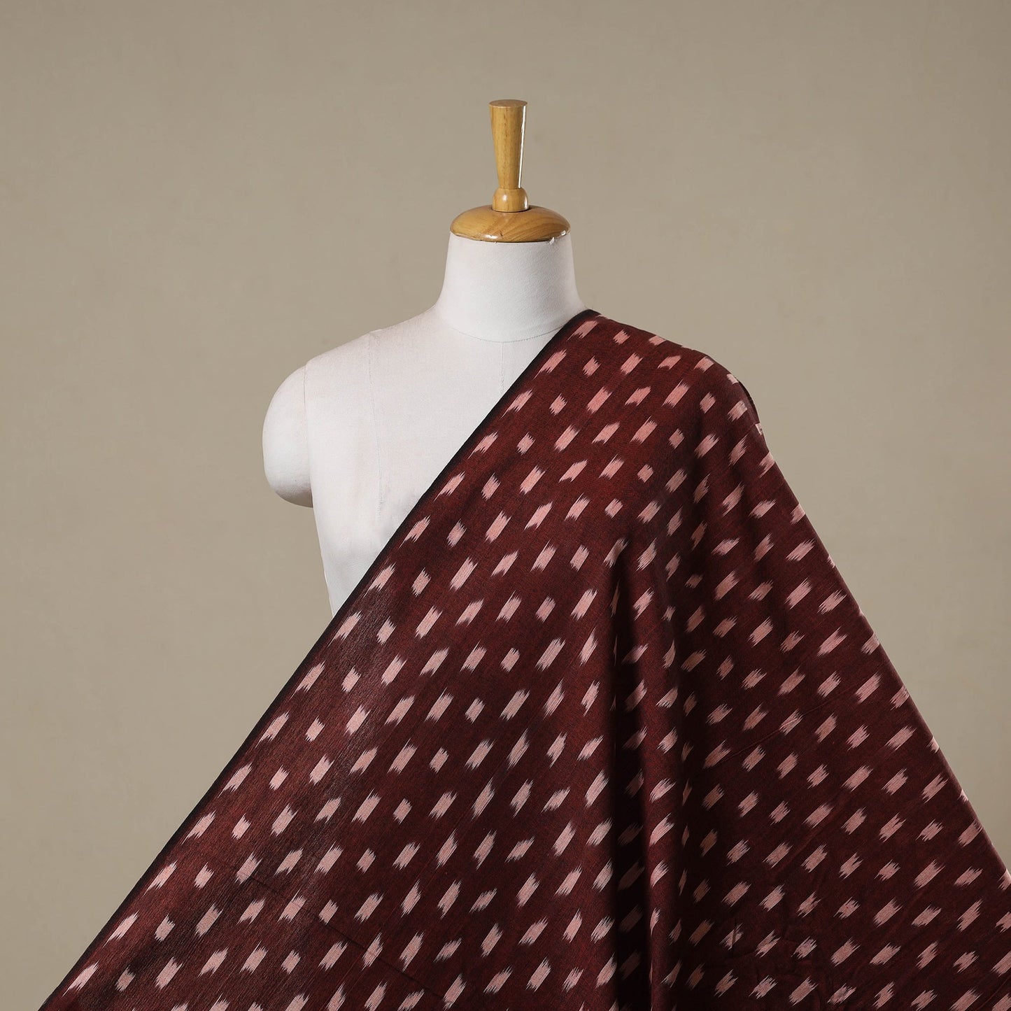 Cotton pochampally ikat fabric 03 - handcrafted
