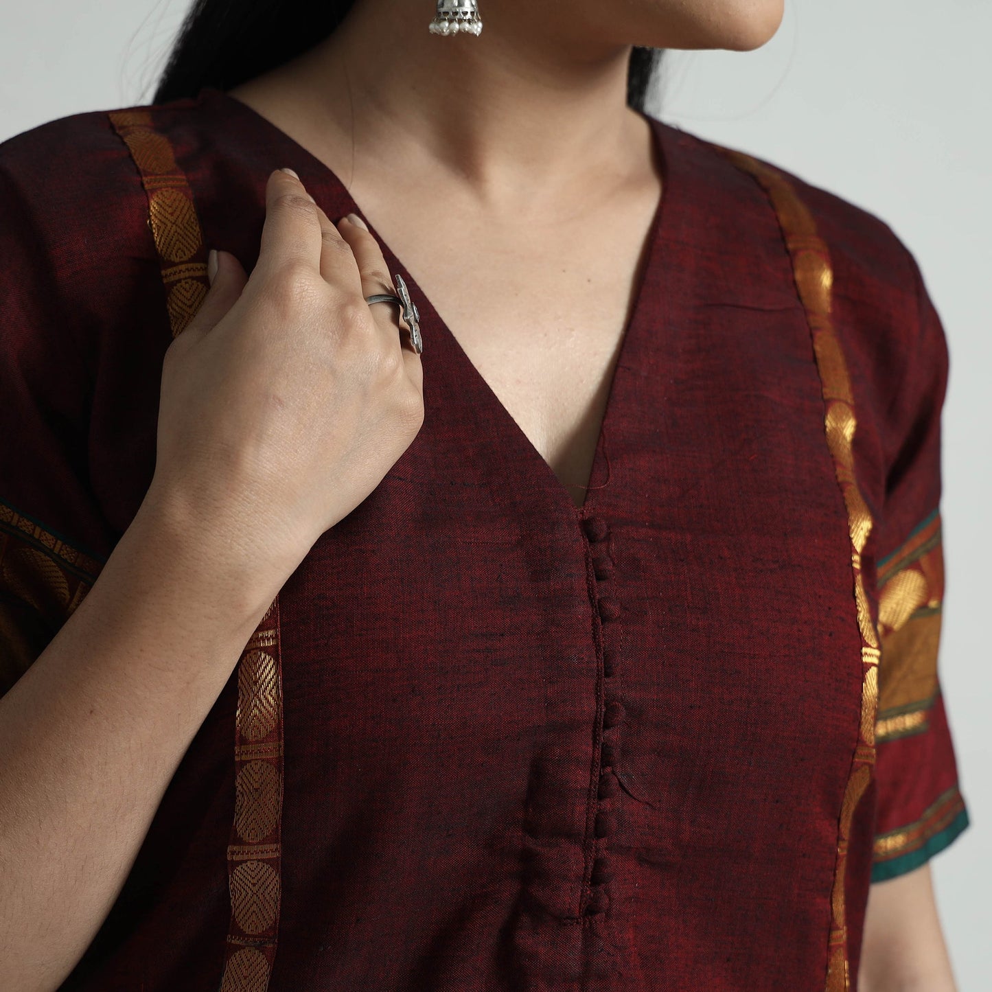 Buy Dharwad Cotton Kurta with Palazzo & Dupatta Set Online at iTokri.com