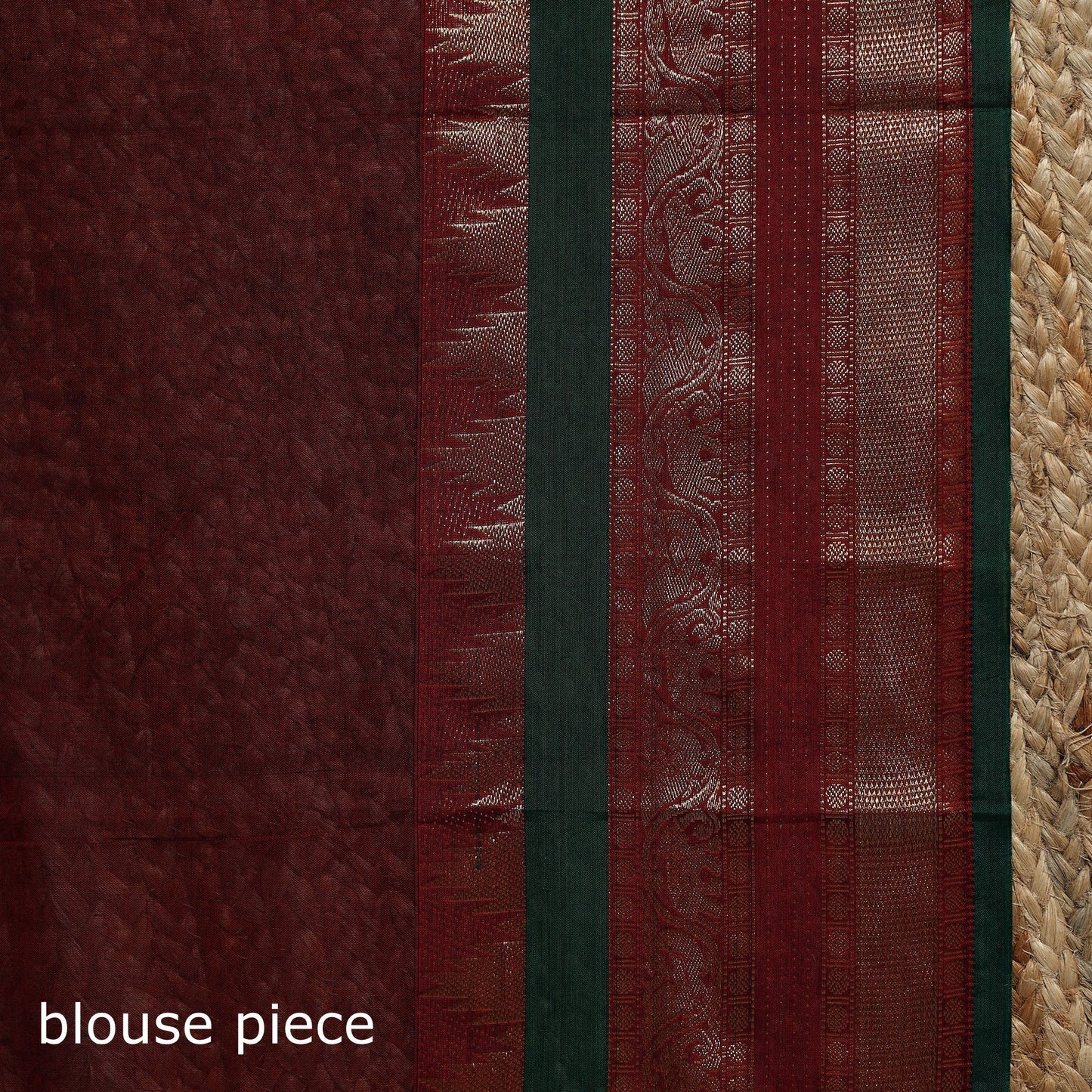 Dharwad cotton saree with border 17 - handcrafted