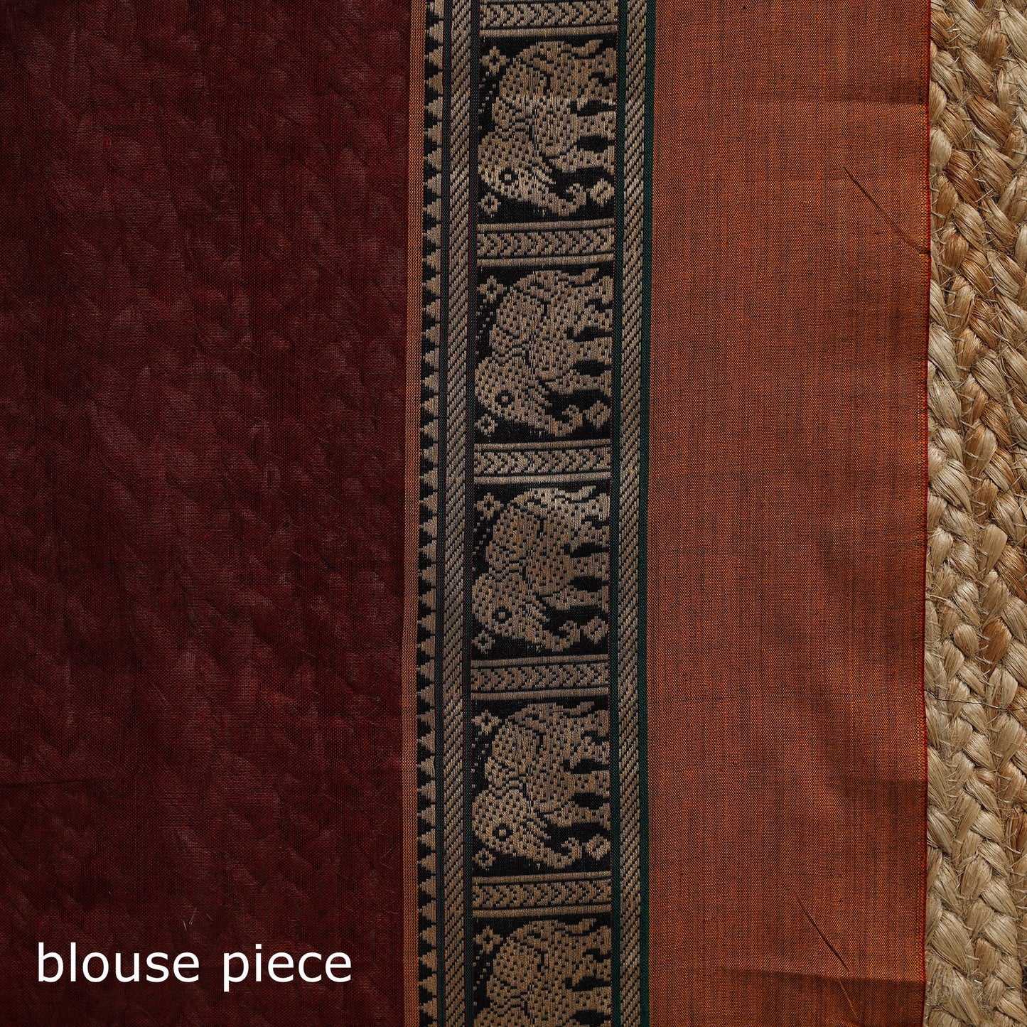 Dharwad cotton saree with border 33 - handcrafted