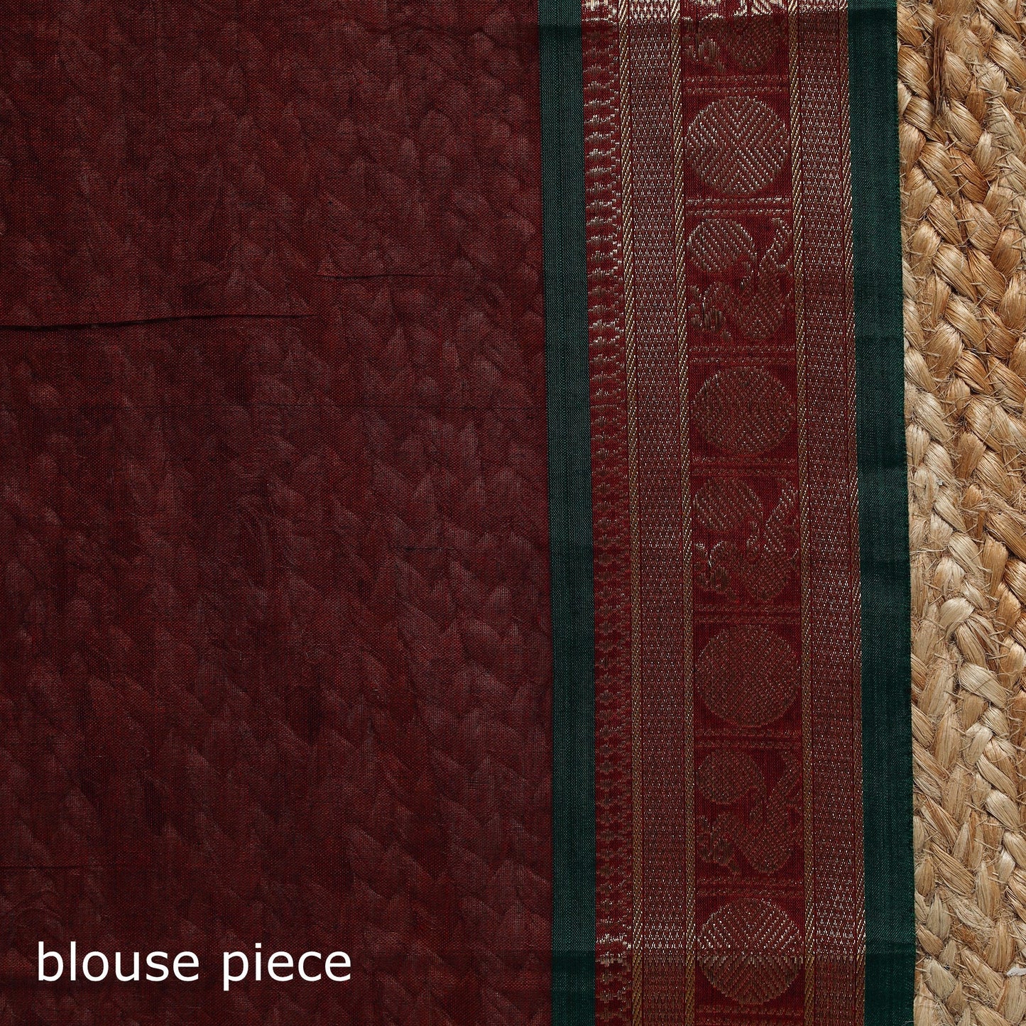 Dharwad cotton saree with border 55 - handcrafted
